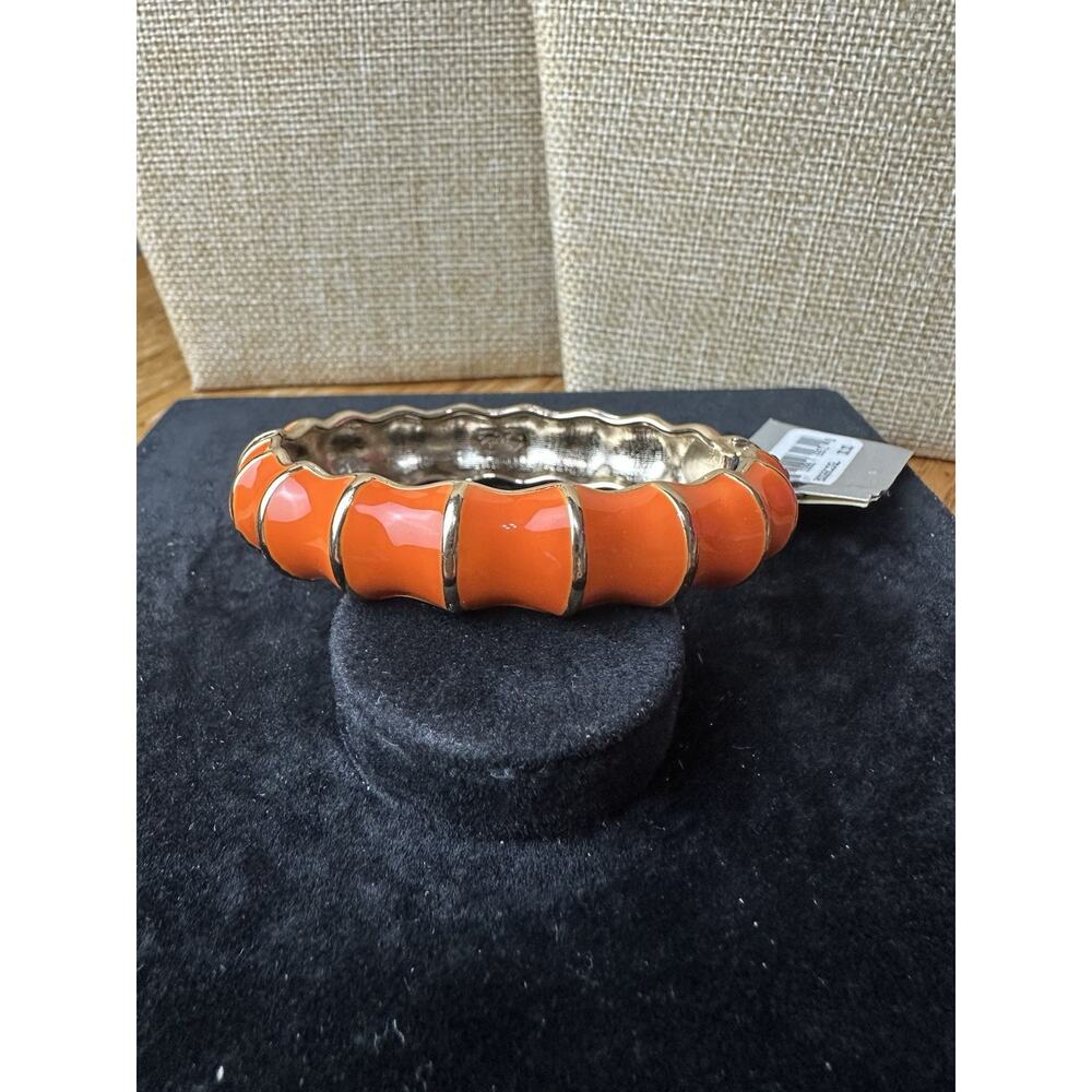 Sequin Nordstrom Multicolor Gold Tone Statement Enamel Bangle Bracelet # 103